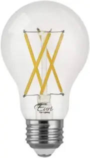 Euri Lighting LED A19, Cool White 5000K 8.5W 800lm, Medium Base E26 Pack of 24