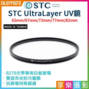 享樂攝影★【STC】UltraLayer UV Filter/抗紫外線保護鏡 濾鏡 62 67 72 77 82mm