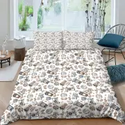 Home Bedding Set Doona Down Duvet Cover Pillowcase Single Double King Size