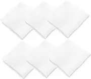 [TENDYCOCO] White Polyester Yarn Suit Pocket Square Men Pocket Squares Pocket Squares for Men Handkerchiefs for Men