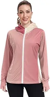 [Caihoyu] Plain Hoodie with Thumb Holes Rash Guard Shirts UPF 50+ Protection Lightweight Sweatshirt for Hiking Outdoor, Multicolor03, Medium