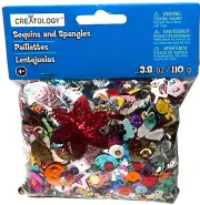 Large Bulk Bag Sequins Spangles Multicolor 3.8oz. Mexico Made New Old Stock 2014