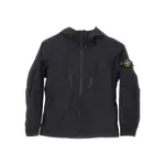 [STONE ISLAND] STONE ISLAND Windbreaker jacket with logo badge Kids 10Y 10Y Black