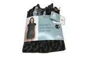 Crane Green & Black Leopard Print Short Sleeve Zip-Up Rash Vest Ladies Sz S NEW