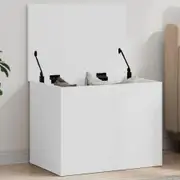 Storage Box White 60x42x46 cm Engineered Wood