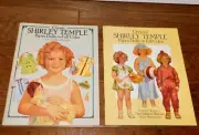 Shirley Temple Paper Dolls Book LOT 2 Costumes Double Sided Doll Baby Take Bow