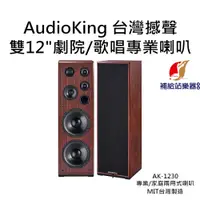 在飛比找蝦皮購物優惠-AudioKing 雙12"劇院/歌唱專業喇叭 AK-123