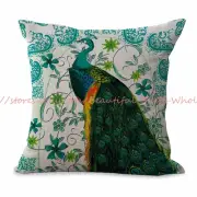 decorative sofa pillow covers peacock retro cushion cover