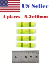 4PCs Mini Bubble Level 40mmx9.5mm Cylindrical Clock Photo Frame Camera T1