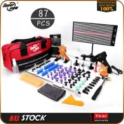 87PCS Car Body Dent Puller Bridge Lifter Tool Paintless Hail Remover Repair Kit