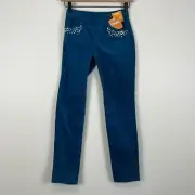 NWT Gymboree Girls Corduroy Pants Size 10 Teal Blue Sequin Pocket