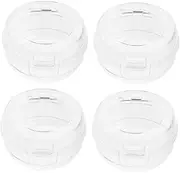 Totority 4pcs High Temperature Resistant Gas Stove Knob Covers Safety Switch Guards for Kitchen Ovens and Outdoor Grills Easy for Adults Hard for Open