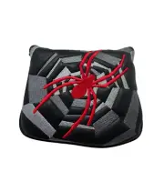 New TaylorMade Spider Black/Grey/Red Hook & Loop Mallet Putter Headcover