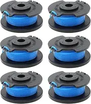 eMagTech 6PCS Spool Line Compatible with Ryobi 18V 24V 40V AC14RL3A Lawn Mower Replacement Parts Outdoor Power Tools Accessoires 3.3m Line Length 1.65mm Line Diameter