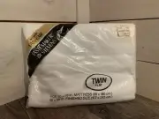 Vintage Tastemaker Twin Size Flat Sheet White Cotton Blend No Iron NOS NEW