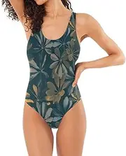 [Joitme] Coroful Floral Polka Dot Beige Women's One-Piece Swimsuits Women's One-Piece Swimsuits High Leg S-XL