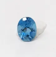 Oval Cut Blue Topaz, 4.0 CT, 11 mm x 9 mm