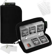 Memory Card Case - Fits up to 22X SD, SDHC, Micro SD, Mini SD and 4X CF - Holder