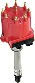 Ignition Distributor Compatible with 1987-1997 GMC Chevy 5.0L 5.7L 7.4L C/K Pickup Truck Van Big Blocks Small Blocks 305 350 454 HEI652R Red Cap