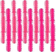 [Dqwtb] 10 Pcs Feather Boas Artificial Fluffy Boas 5Ft Pink Rose Feather Boa Set for Women Girls Costume Halloween Christmas Wedding Birthday Party Bulk