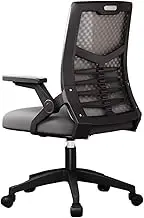 Ergonomic Office Chair Executive Office Chair Swivel Gaming Chair High Back Mesh Desk Chair, Adjustable Armrest, Soft Foam Seat Cushion and Lumbar Support for Man Woman Desk Chair(Gray)