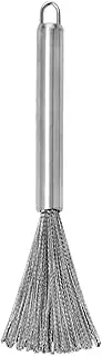Scourer Brush | Stainless Steel Long Handle Pot Brush | Non-Slip Metal Scrubber | Pot Washing for Cleaning Pots Pans Grills Sink