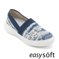 在飛比找momo購物網優惠-【Easy Spirit】CEZARY 花布拼接休閒鞋(藍色