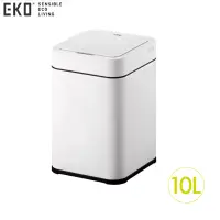 在飛比找博客來優惠-EKO 逸趣 感應環境桶垃圾桶 10L 啞光白 EK9208