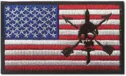[YOYUMI] Tactical Patch Hook and Loop Morale Patch Boutique Embroidered Crf Green Beret American Flag Patch