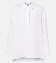 ['S Max Mara] 'S Max Mara Varese linen shirt UK 14 white