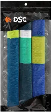 DSC Spyder Non-Slip Cricket Bat Grip | Pack of 3 | Color: Multi | Durable Gri...