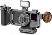 TILTA Khronos Phone Cage Ultimate Kit for iPhone 16 Pro Max, Aluminum Alloy Mobile Video Rig, Smartphone Case Stabilizer for Video Recording/YouTube/Vlog/Videography - Space Gray TK-IP16-PMB-SG