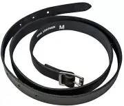 Sporran Genuine Leather Strap Belt Plain Black Made In Scotland
