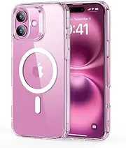 ESR for iPhone 16 Case, Compatible with MagSafe, Shockproof Military-Grade Protection, Magnetic Phone Case for iPhone 16, Classic Hybrid Case (HaloLock), Clear