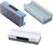 Homoyoyo 3pcs School Dustless Eraser Chalk Eraser Blackboard Felt Kids Cleaner for Teachers and Kids