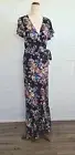 AUGUSTE Beach House Frill Wrap Maxi Dress sz 6 Floral