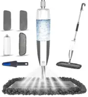 Spray Mop for Floor Cleaning - Microfiber Wet Floor Mop with 3 Washable Pads ...