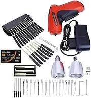 Loboo Idea Electric Auto Lock Picking Gun and Locksmith 28-Piece Pick Set With 5-Piece Credit Card Pick Set - Lock Maintenance Tools for Professional Use