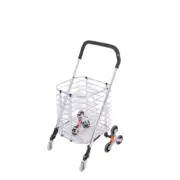 Shopping Cart Foldable Trolley Basket Rolling Folding Grocery Luggage Portable
