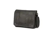 Tosca Vegan Leather 13" Laptop Pouch Messenger Student Bag Pouch - Ash Black