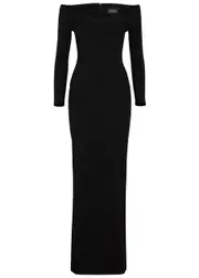 Solace London Tara Crepe Maxi Dress - Black - 16 (UK16 / XL) 16 (UK16 / XL)