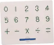 KOMBIUDA Magnetic Writing Board Magnetic Educational Board Math Tracing Number Number Tracing Board Number Tracing Educational Math Writing Board Plastic Green