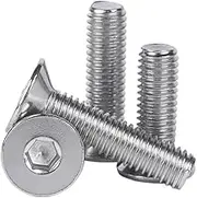 100pcs/lot M3x4/5/6/8/10/12/14/16/18/20/25/30mm 304 Stainless Steel Hexagon Socket countersunk/Flat Head Screw(M3X18 100PCS)