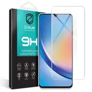 ZUSLAB Galaxy A34 5G Screen Protector Tempered Glass Case Friendly 9H Hardness for Samsung (2023) - Clear