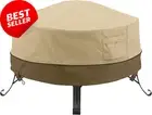 Veranda 30" Round Fire Pit Cover, Water-Resistant Patio Furniture Cover