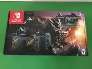 NEW Nintendo Switch Monster Hunter Rise Deluxe Edition console in hand