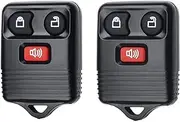 3 Buttons Keyless Entry Remote Control Car Key Fob for 2001-2013 Ford Escape 1998-2014 Ford Mustang Focus Expedition Explorer 2007-2015 Edge (CWTWB1U345 GQ43VT11T) Set of 2