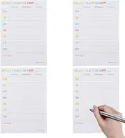 Weekly Planning Notepad,Weekly Task Planner Organizer | Productivity System Planners, Note Cards for Planning, Student Planner Habit Tracker Reminder