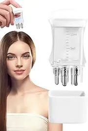 Hair Oil Applicator- Hair Oiling Applicator | Graduated Scale Clear Root Comb Applicator, Liquid Comb Applicator, Hair Oil Massager Dispenser for Sensitive Scalp Care