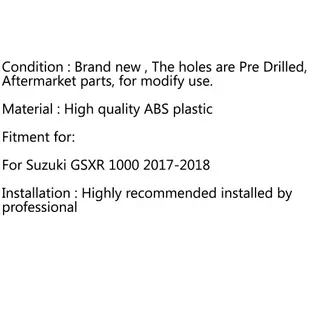 Suzuki GSXR 1000 GSXR1000 K17 2017-2018 ABS抗壓擋風鏡 茶色-極限超快感